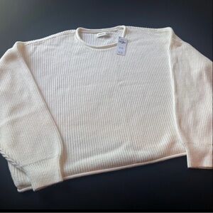 Hollister Cream sweater Large BRAND NEW with tags L